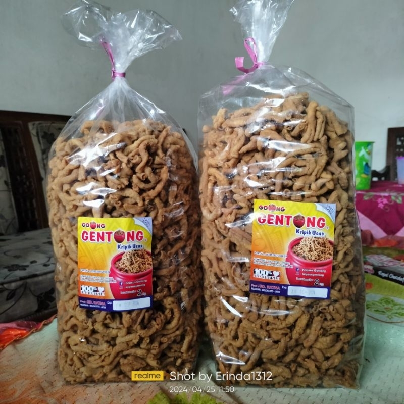 

Keripik Usus Merk Gentong/Snack Kiloan 500gr (Free Bubble Wrap)