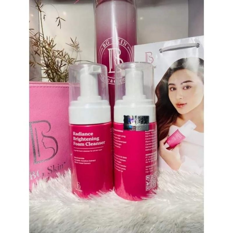 BG Skin Fasial Wash Radiance Brightening Foam Cleanser Ecer Beauty Glow