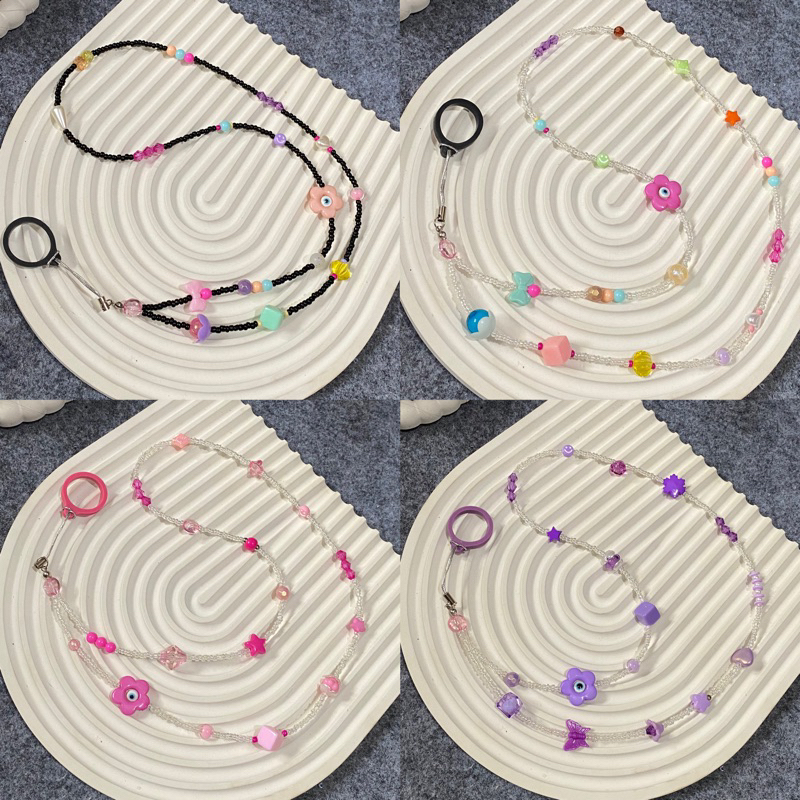 

lanyard gantungan manik podz , foom , nametag dll₊˚ʚ ᗢ₊˚✧ ﾟ. (sudah include karet)