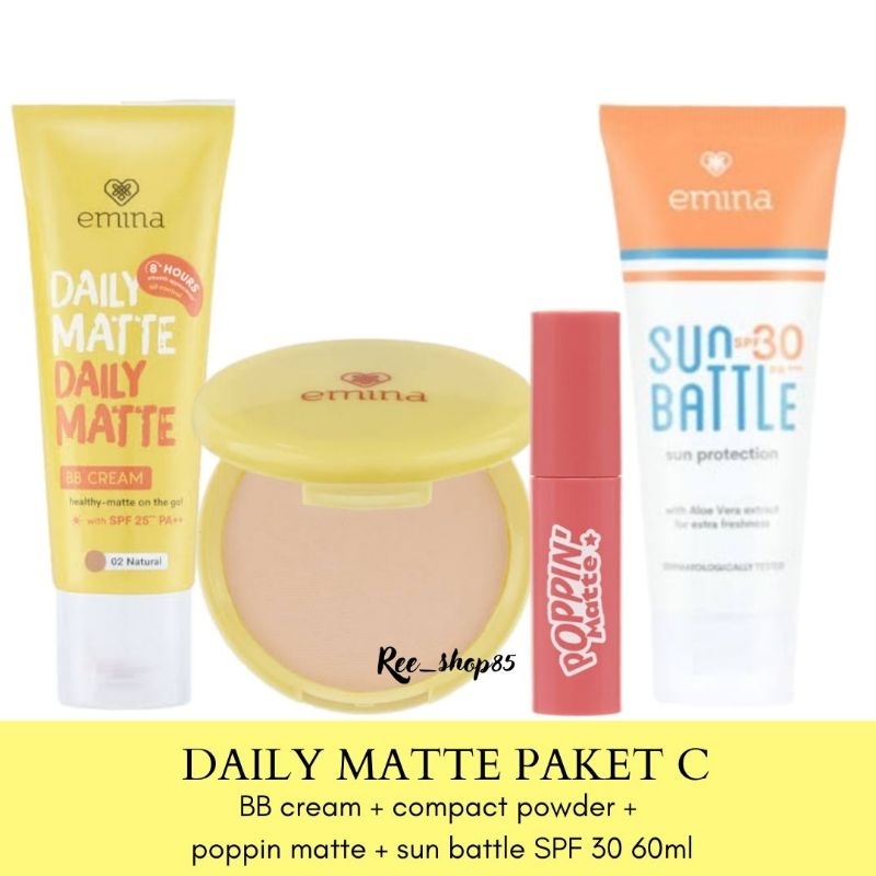 Emina Daily Matte Paket Make Up Remaja Lengkap