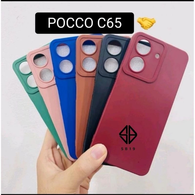 Casing Terbaru Pocco C65 Silikon MaCaron Pro Camira Pelindung Belakang Hp Bahan Tebal