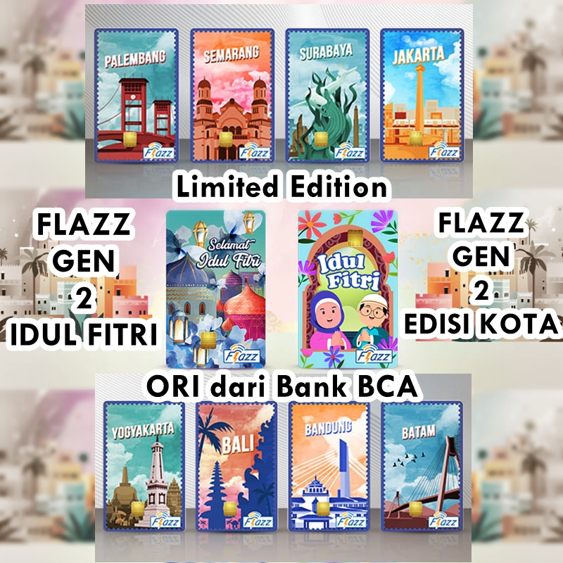BISA GOSEND - Flazz Gen 2 Ori dari Bank BCA Jakcard Edisi Spesial Kota Jakarta Tourist Pass Card Kar