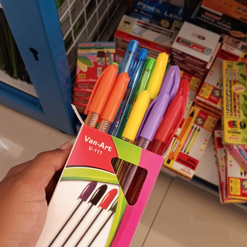 

ballpen van-art V-111 mediun (12pcs) 1 pack murah