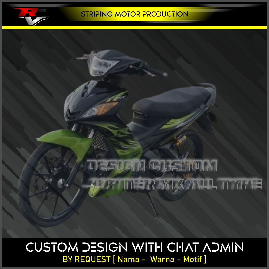 STRIPING CUSTOM JUPITER MX ALL TYPE/STIKER MX135 CUSTOM DESIGN SUKA-SUKA