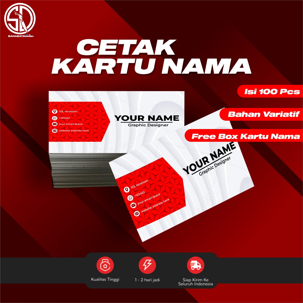 

ART PAPER 260 KARTU NAMA GRATIS BOX (100PCS)