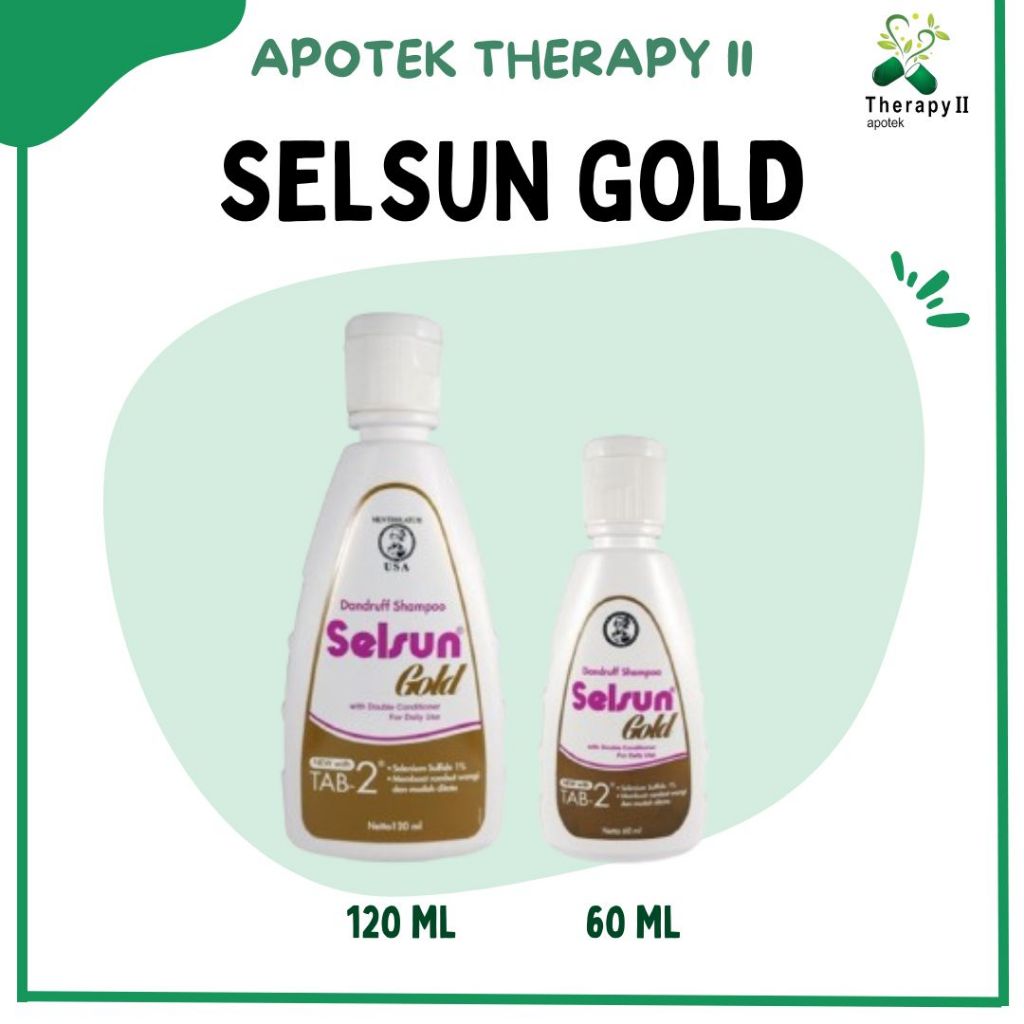 SAMPO SELSUN GOLD | 60 ML & 120 ML | SAMPO ANTI KETOMBE