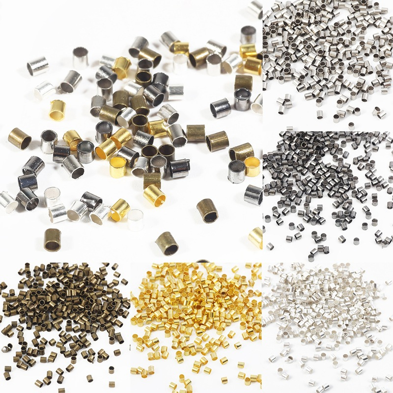 [COD⚡ISI 100PCS] Stopper Besi Crimp End Bulat Merica Lada Dan Tabung Bambu