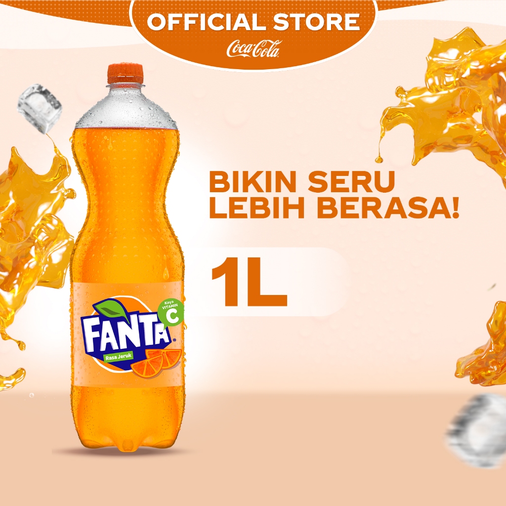 

Fanta Rasa Orange Jeruk Minuman Soda - Botol 1L