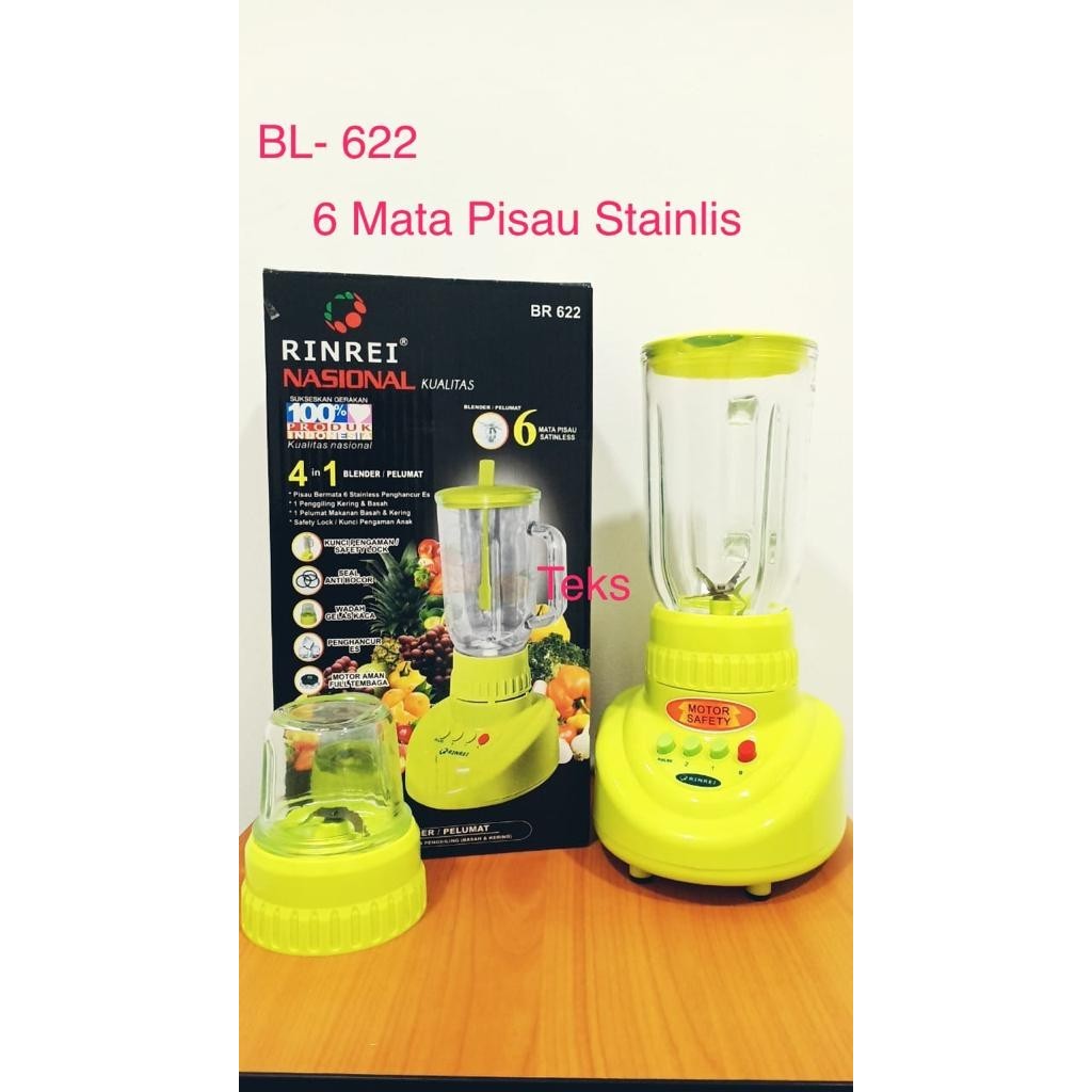 NEW BLENDER KACA 2 IN 1 RINREI BR 622 1.8 LITER - BR 622