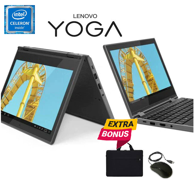 MURAH Laptop Lenovo YOGA 300E CELERON 2IN 1 TOUCHSCREEN