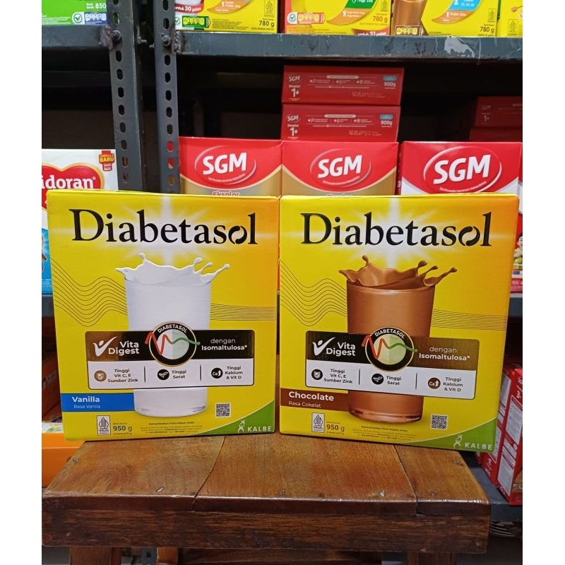 

DIABETASOL COKLAT VANILA 950 GR