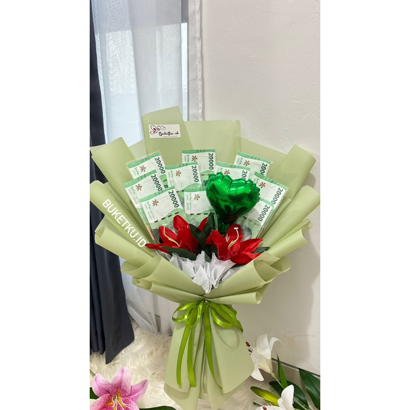 

[READY STOK ] BUKET pecahan 10 20 50 100 / buket birthday / buket anniversarry/ money bouquet