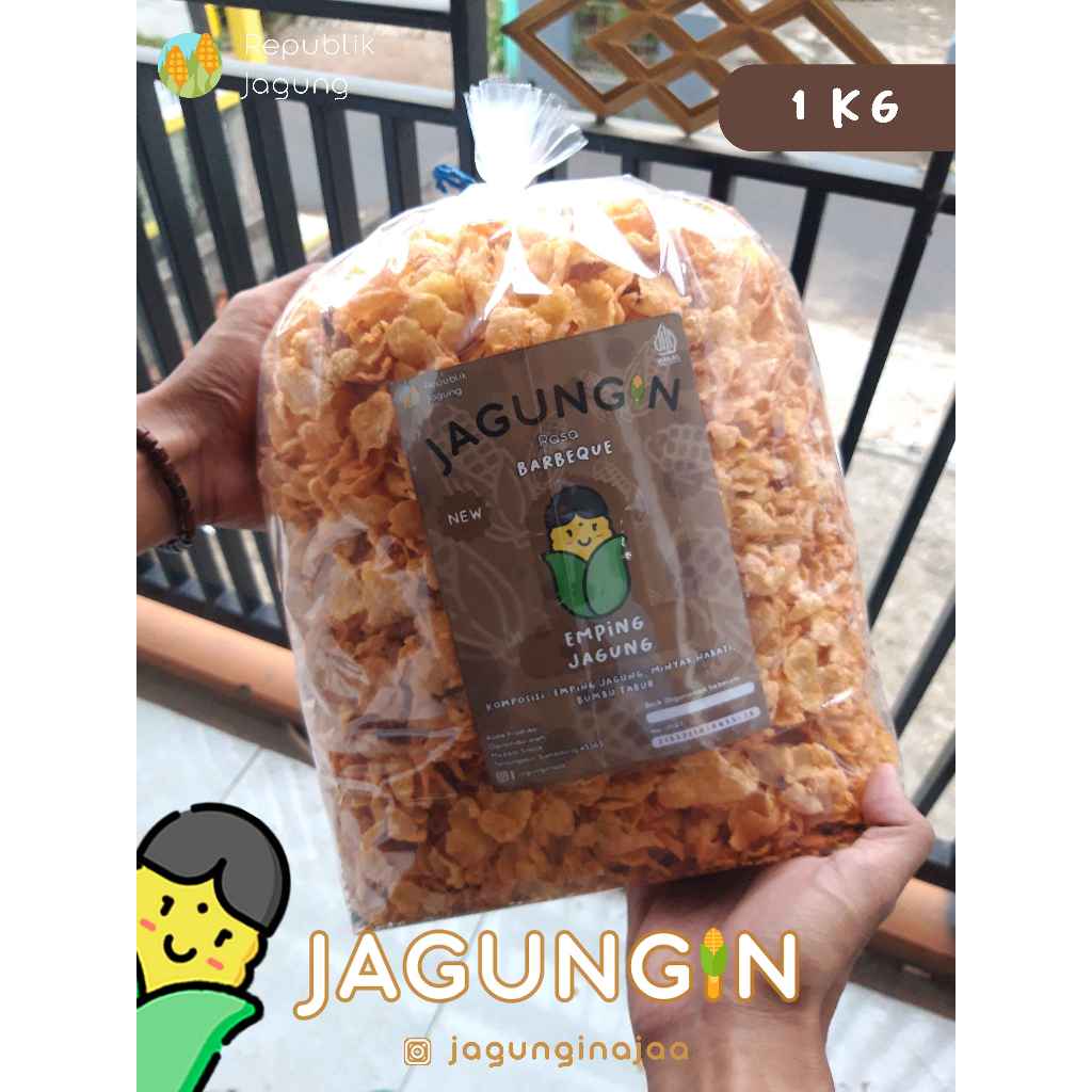 

Jagungin Barbeque- Snack Emping Jagung Keripik Jagung Jagung Geprek Corn Flakes Bikin Nagih