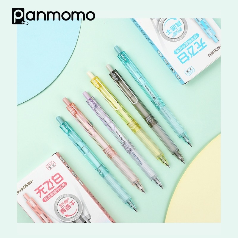 

panmomo Pastel Series Double Bead Quick Dry Gel Pen | Pena Gel Hitam Cepat Kering Pastel Body