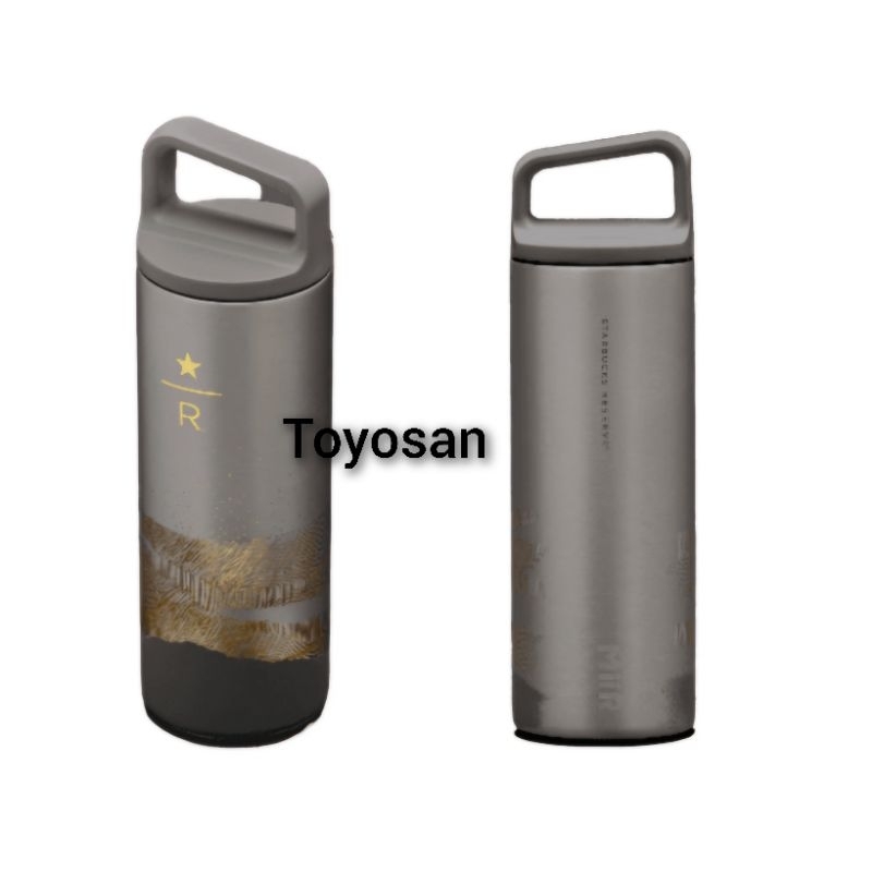 Starbucks Reserve Miir Tumbler Stainless Steel Venti -  R Star Gold  Gray