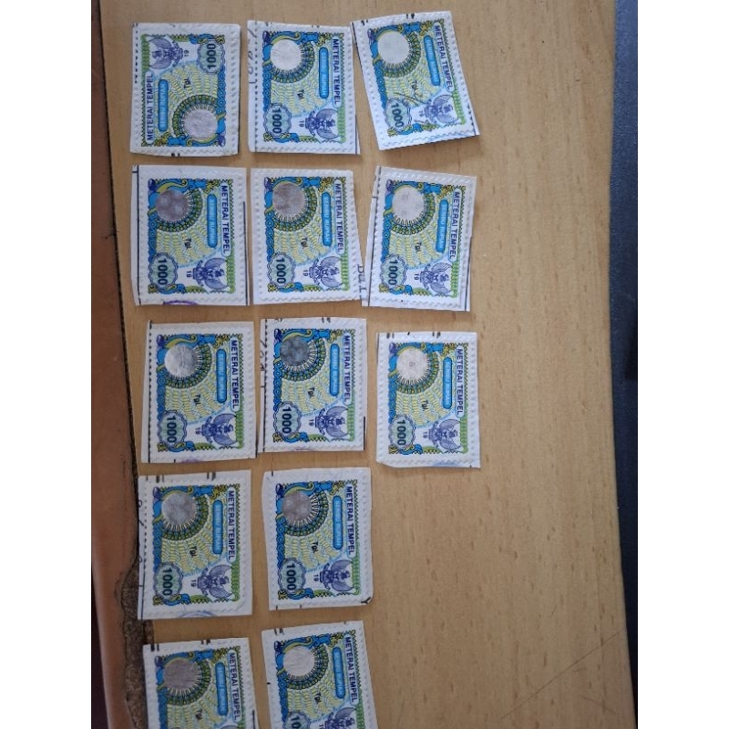 

matterai seribu rupiah tahun edar 1996-1999