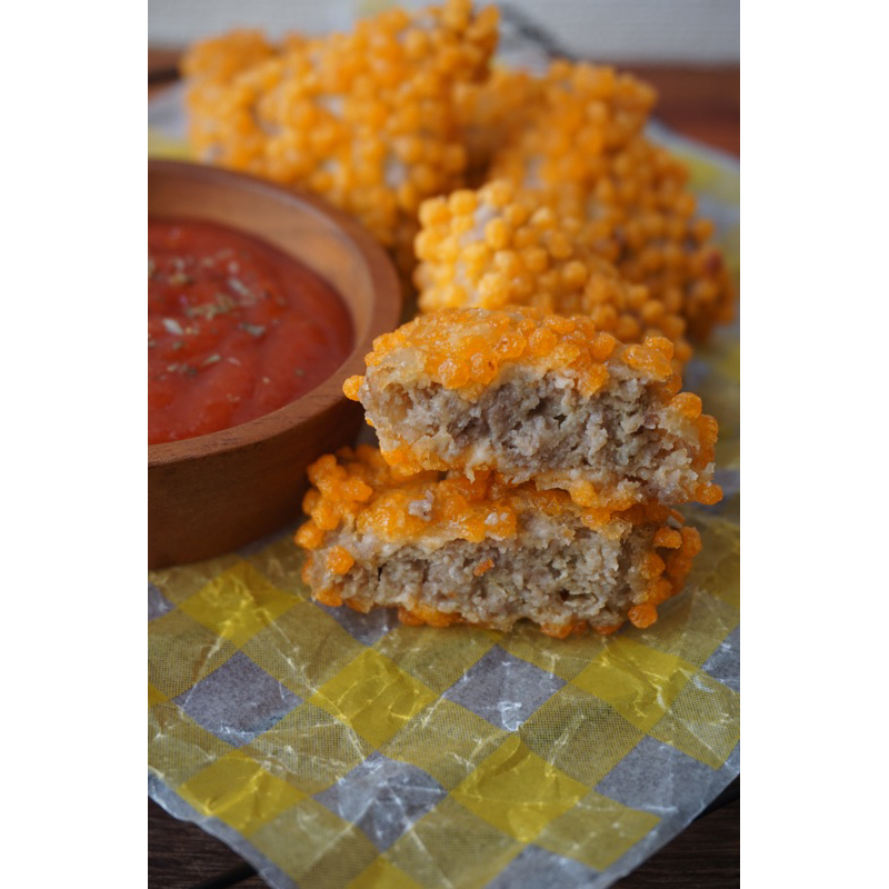 

naget sapi bubble crumb / beef nugget with bubble crumb tanpa MSG dan Pengawet