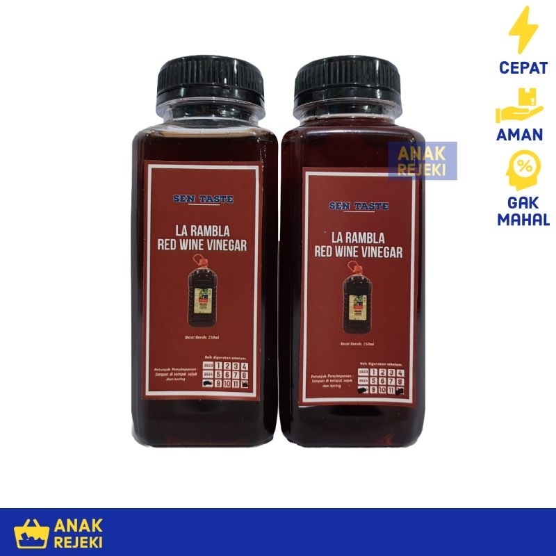 

La Rambla RedWine Vinegar Repack 250ml - Larambla Cuka Anggur Merah