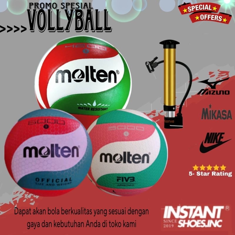 Bola Volly Molten 4200 Original/Bola volly Molten V5M500/Bola volly molten Super Empuk