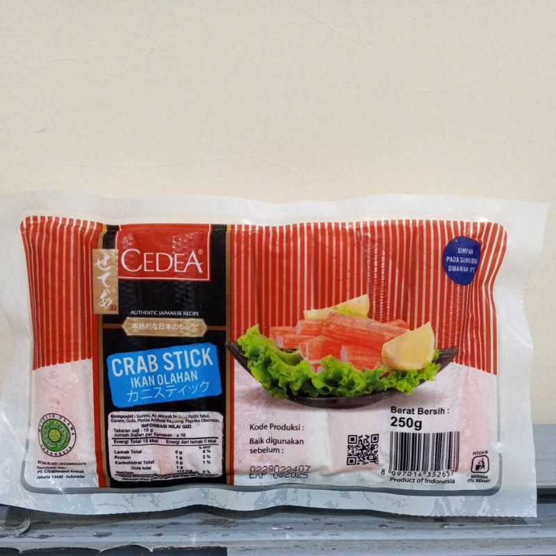 

Cedea Crab Stick 250g/ olahan ikan /cedea