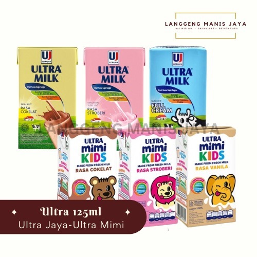 

Ultra Mimi Ultra Jaya Susu UHT 125ml [Paket isi 10pcs] - Pilihan Varian Rasa