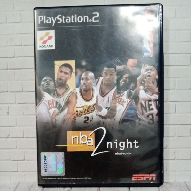 Cd Original ps2 NBA 2 Night Jpn Bahasa Jepang Box dan Cover Original