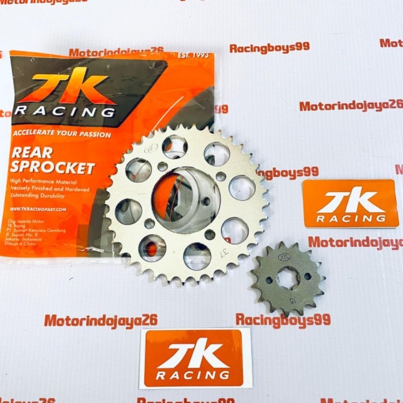 GEAR 428 BELAKANG + GEAR DEPAN RX KING FIZR JUPITER Z VEGA LAMA CRYPTON MX LAMA MX NEW TK RACING