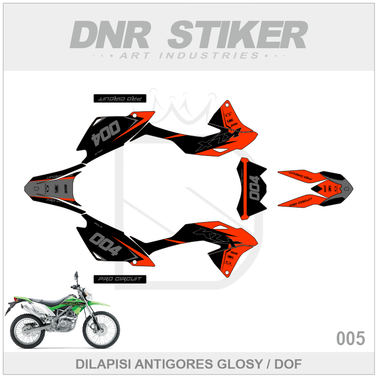STIKER KLX 150 BF (005) STRIPPING KAWASAKI G/SE EXTREME 2016 2017 2018 2019 2020 2021 2022 DECAL DEK