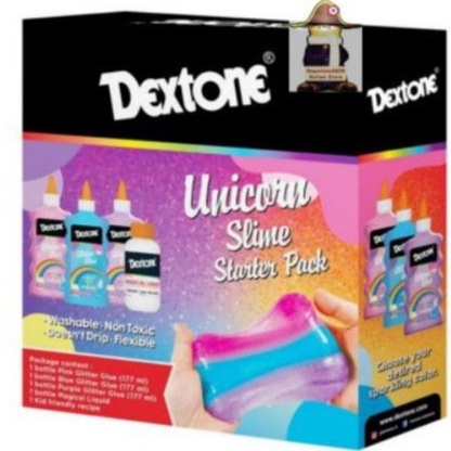 

Dextone glitter slime kit rainbow unicorn KODE V3R5