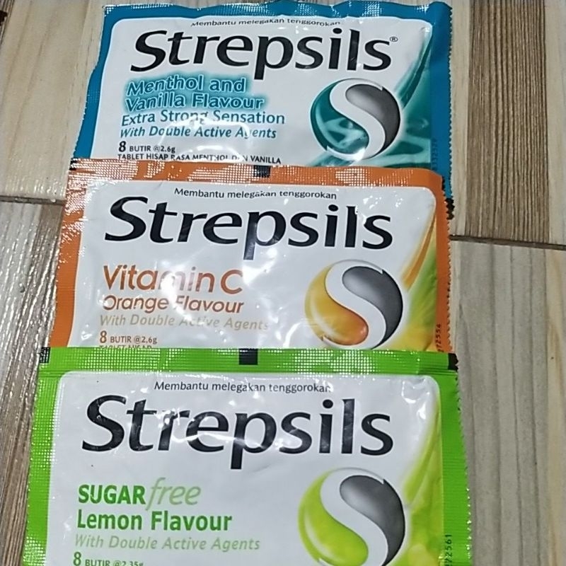 

strepsils permen hisap isi 6 butir & 8 butir