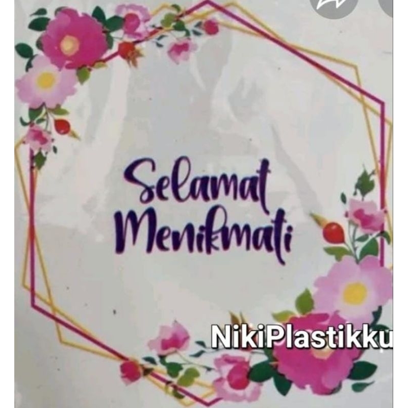 Selamat Menikmati Plastik / Selamat Makan Plastik / Samir Selamat Manikmati uk 18x18