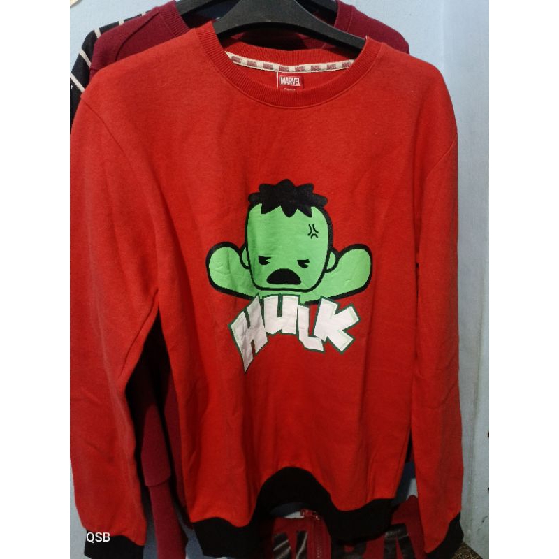 crew neck marvel hulk second original