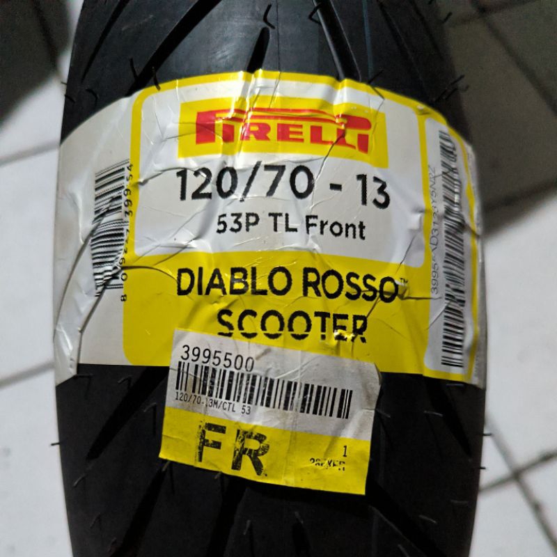 PIRELLI ban depan 120/70-13 DIABLO ROSSO