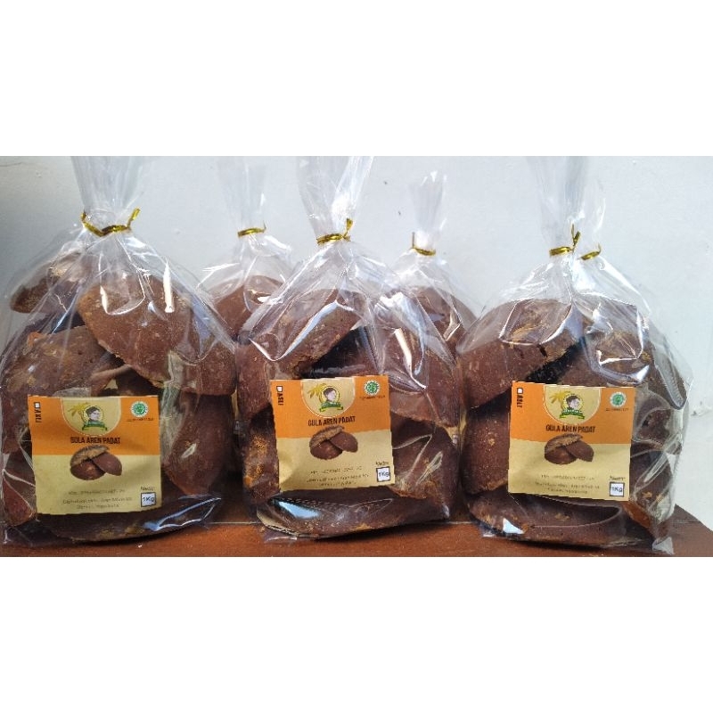 

( Aren Mbah Mi ) Gula aren padat cetak asli nira aren kemasan 1kg