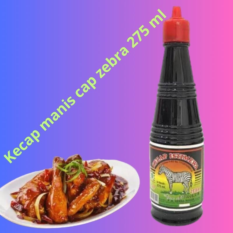 

kecap manis cap zebra 275 ml kecap meja