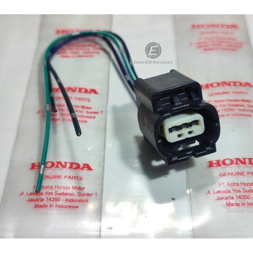 kabel soket pin 3 headlamp honda fi new vario 110 K46 socket konektor lampu depan reflektor Pin 3 ka
