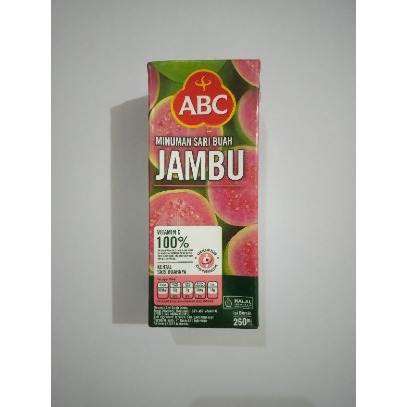 

minuman sari buah jambu ABC 250ml