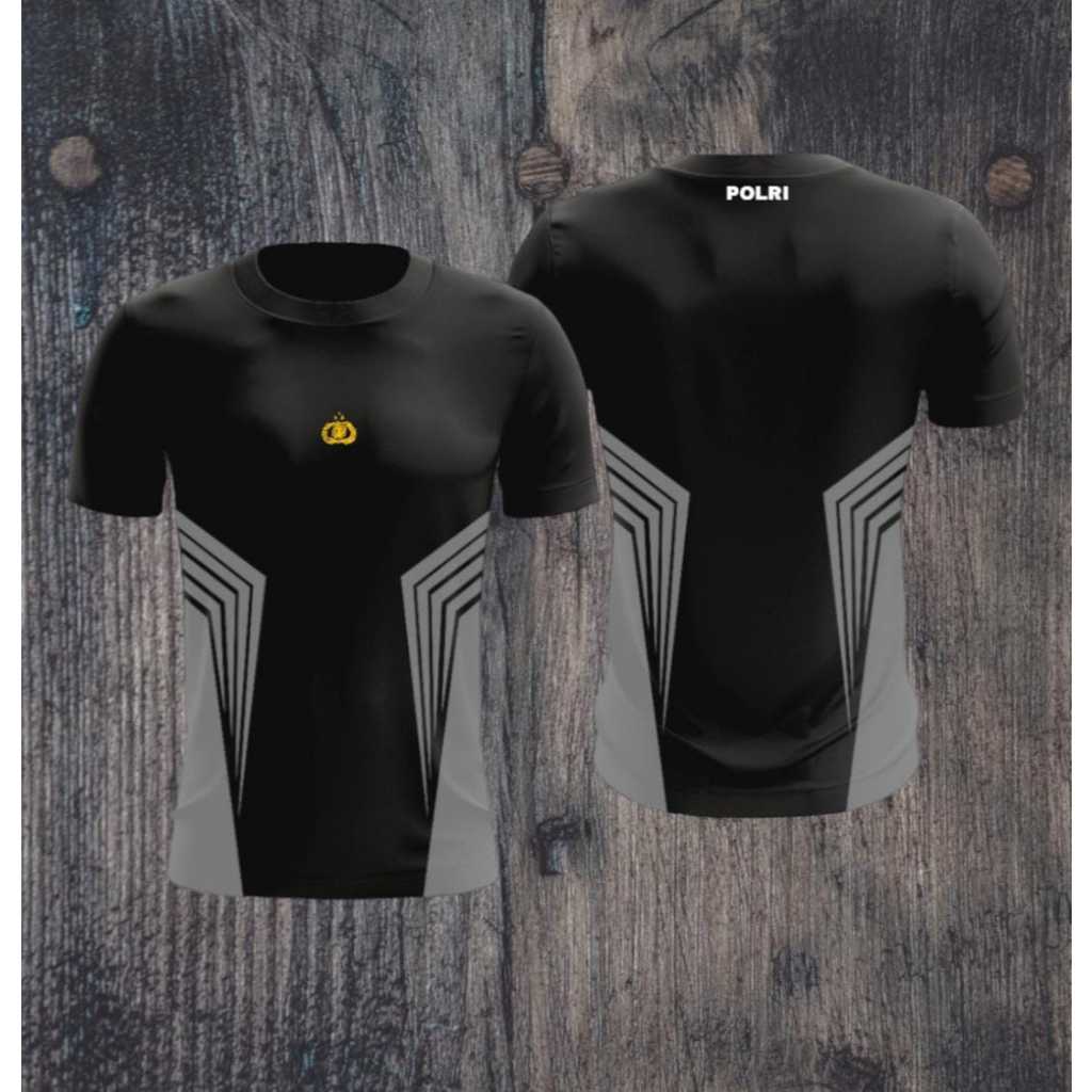 KAOS SABLON MOTIF POLRI/ NEW JERSEY 2024/ BISA COD/ BAJU OLAHRAGA POLRI
