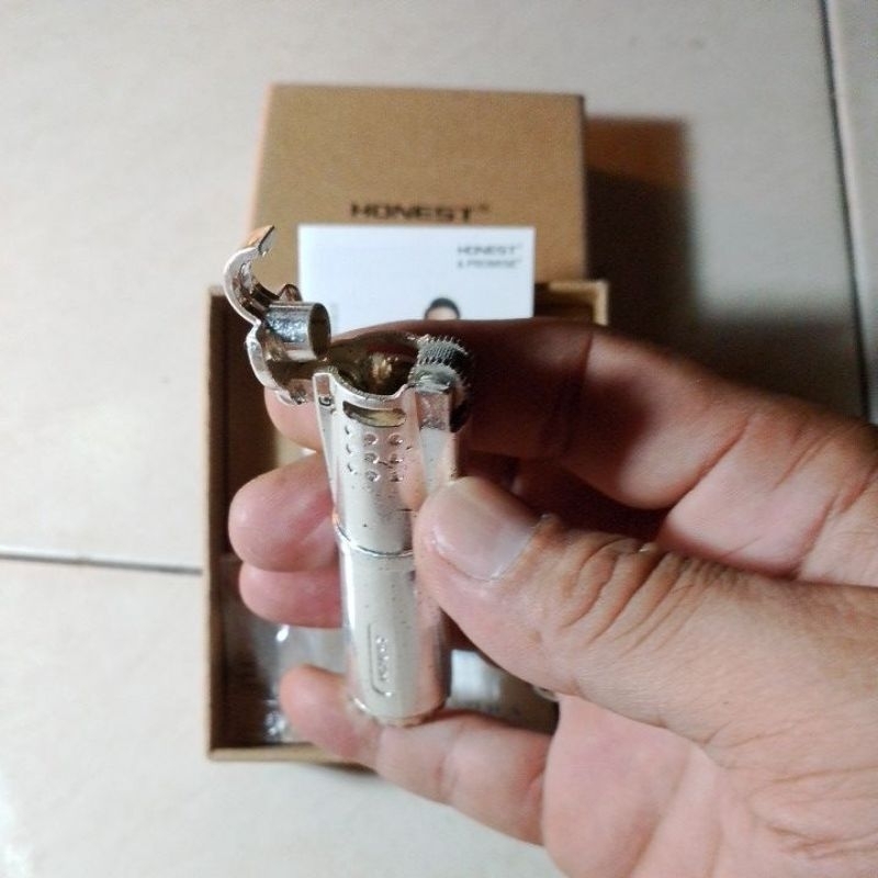 Korek api sumbu jadul klasik Honest (silver)  original murah
