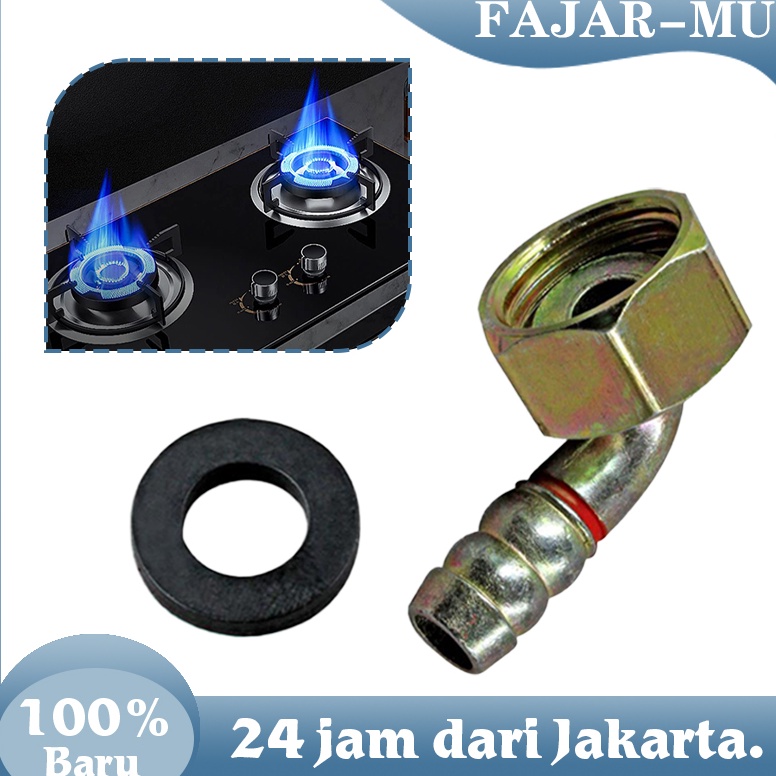 Harga Spesial Nepel Selang Gas Sambungan Selang Gas el Bengkok Untuk Berbagai Macam Merek Kompor Kom