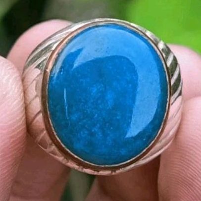 Cincin Batu Bacan Doko Bluish