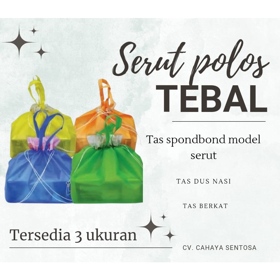 Selalu Baru Tas Kain Hajatan Serut Tebal  Tas Kain Spunbond