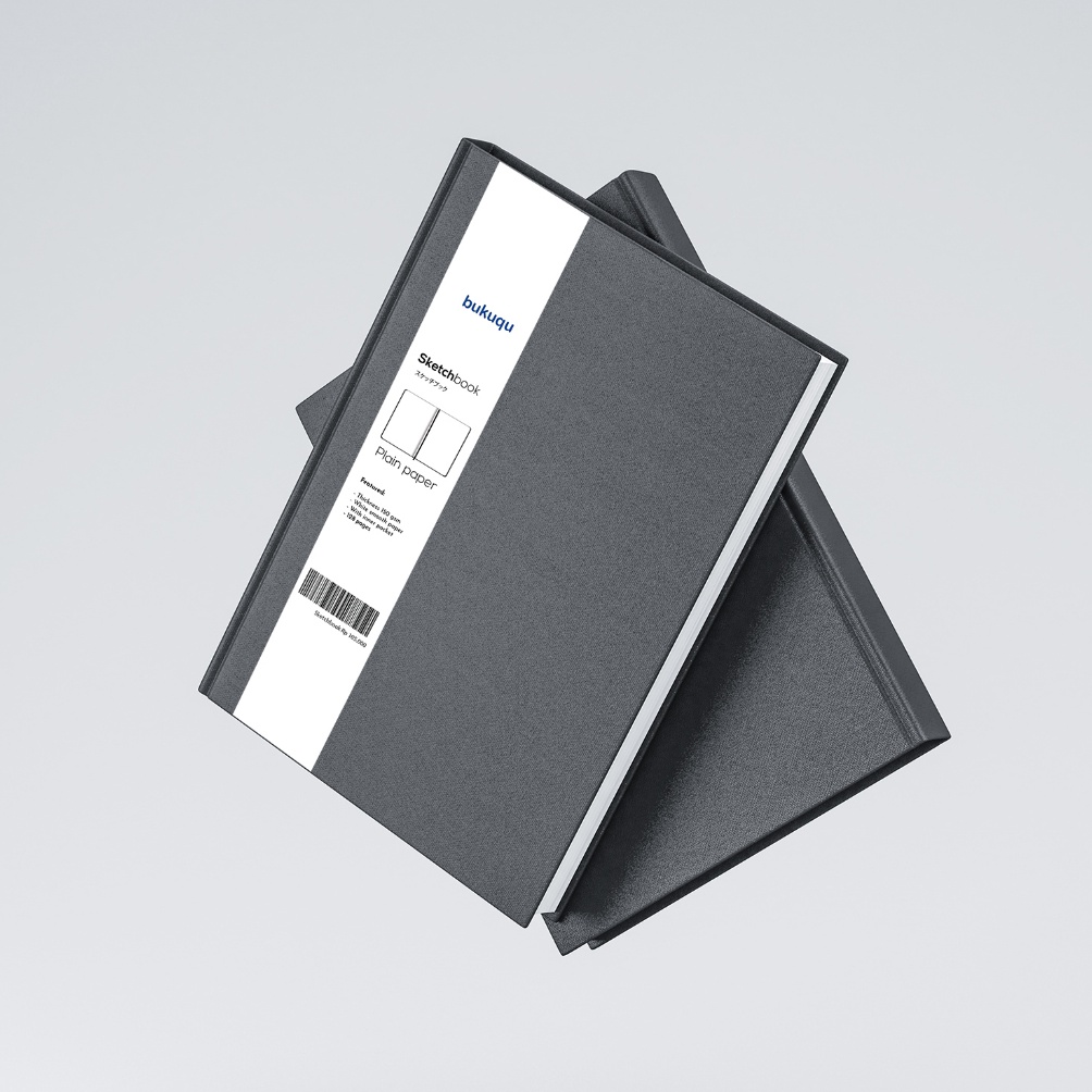 

bukuqu Sketchbook Simple A5 15 gsm Hardcover Notebook gambar Sketsa Lukis KODE G2J5