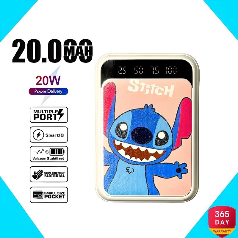 Powerbank 20000mah Cute Mini Kartun Fash Charging