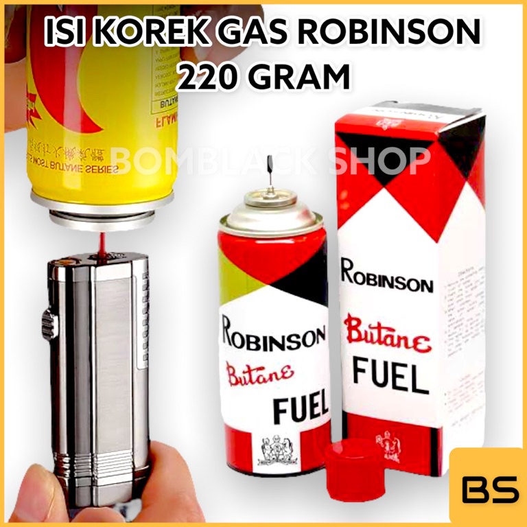 Promo promo Isi Ulang Minyak Korek Api Gas ROBINSON 22 Gram Isi Korek Gas Isiulang Korek Api Gas Isi