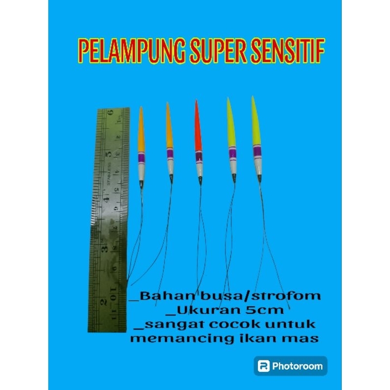 Pelampung pancing super sensitif untuk mancing ikan mas