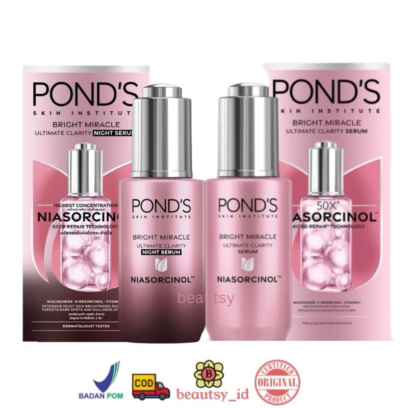 Ponds Bright Beauty Triple Glow Serum Niasorcinol 30ml  - Pond's Mencerahkan Niacinamide Tzuyu White