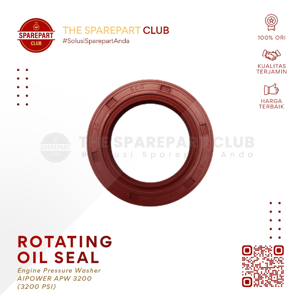 Rotating Oil Seal Rotasi AIPOWER Pressure Washer APW 3200 PLUS