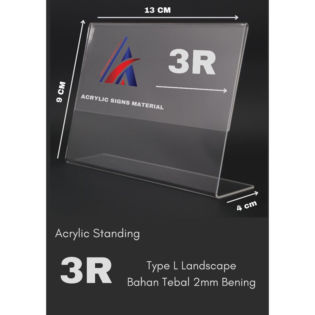 

AKRILIK A 3R TYPE LANDSCAPE BAHAN TEBAL 2MM BENING