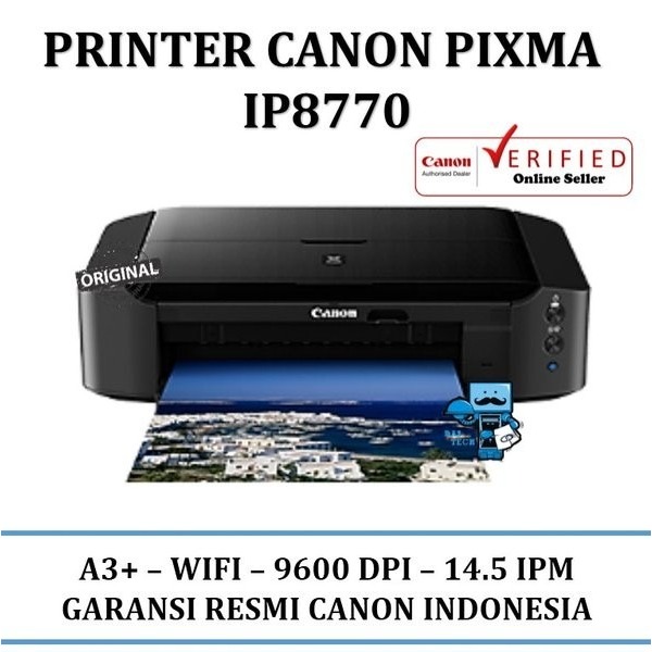 Printer Canon Pixma iP8770 Single Printer A3 WiFi& CD Print